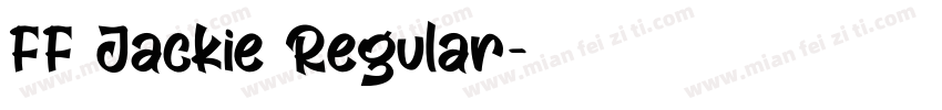 FF Jackie Regular字体转换